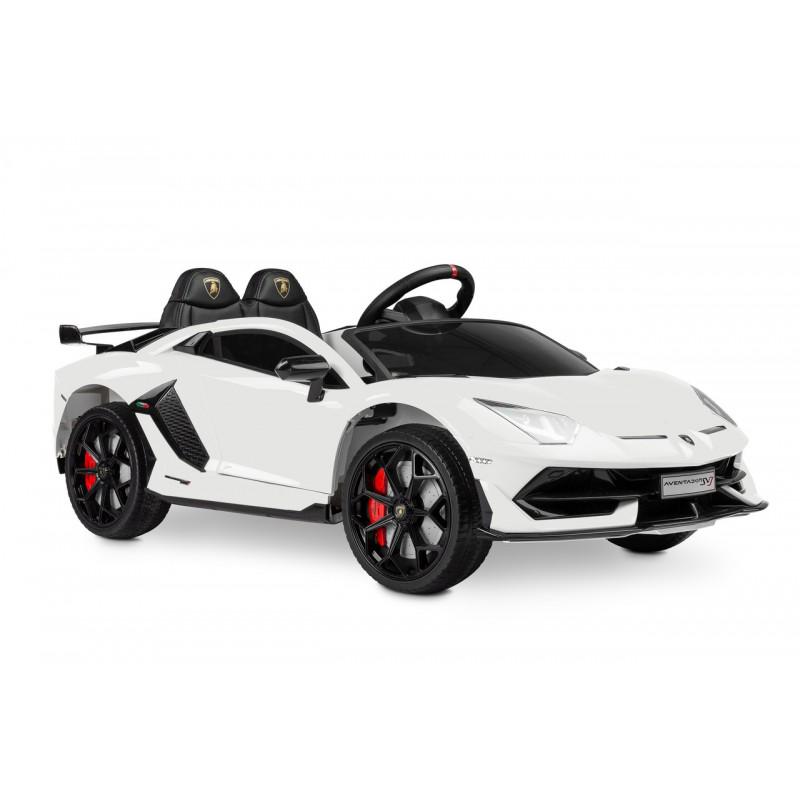 Электромобиль детский Caretero Lamborghini 2 мотора по 45 W с пультом ДУ White (392806) - фото 2