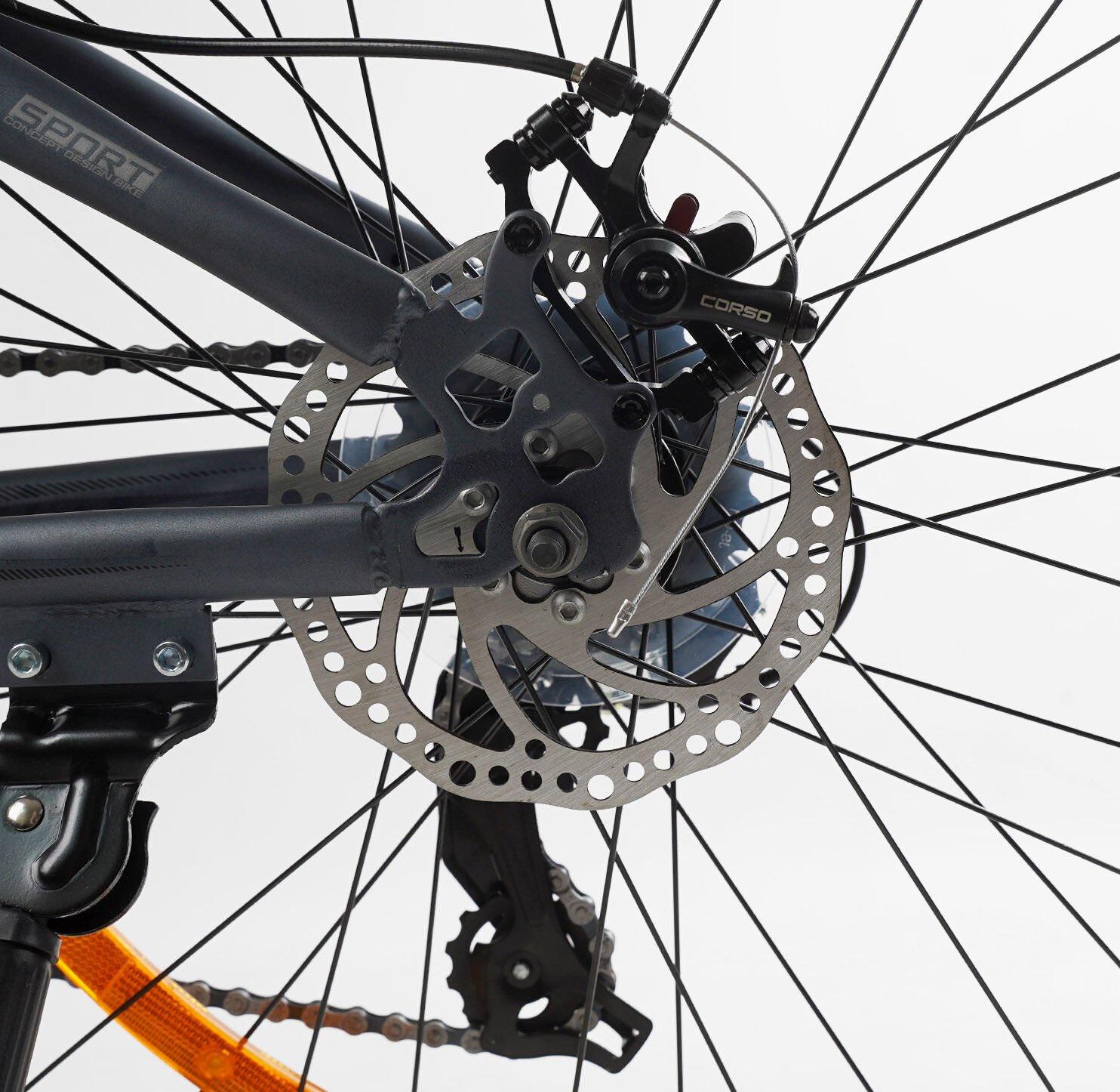 Велоcипед спортивний Corso PHANTOM PH-26538 26" рама сталева 13"/обладнання Saiguan 21 швидкість Графітовий - фото 8 Велоcипед спортивний Corso PHANTOM PH-26538 26" рама сталева 13"/обладнання Saiguan 21 швидкість Графітовий - фото 8