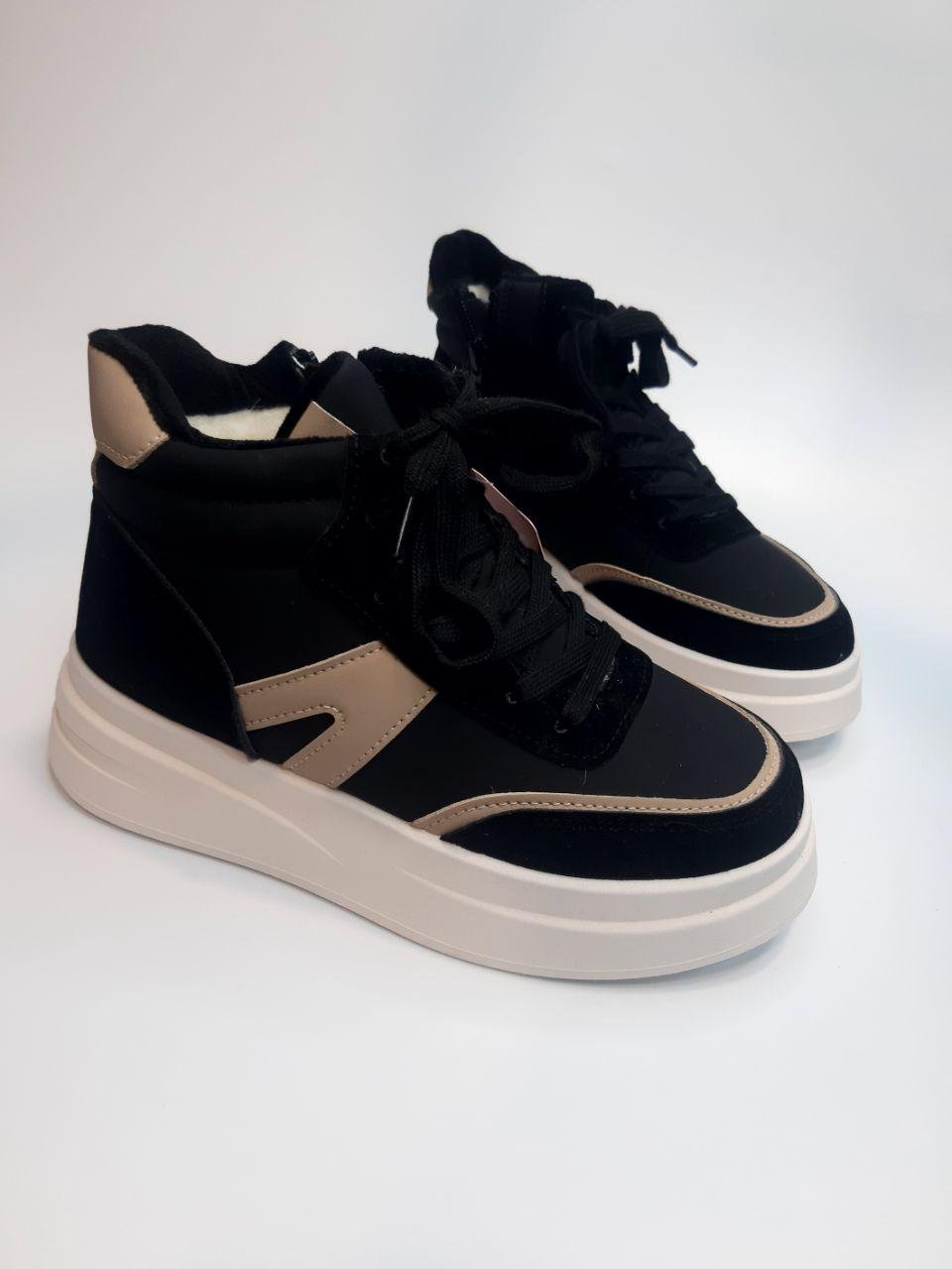 Ботинки детские зимние Bashili для девочки р. 36 22,5 см Черный (1080 P black)