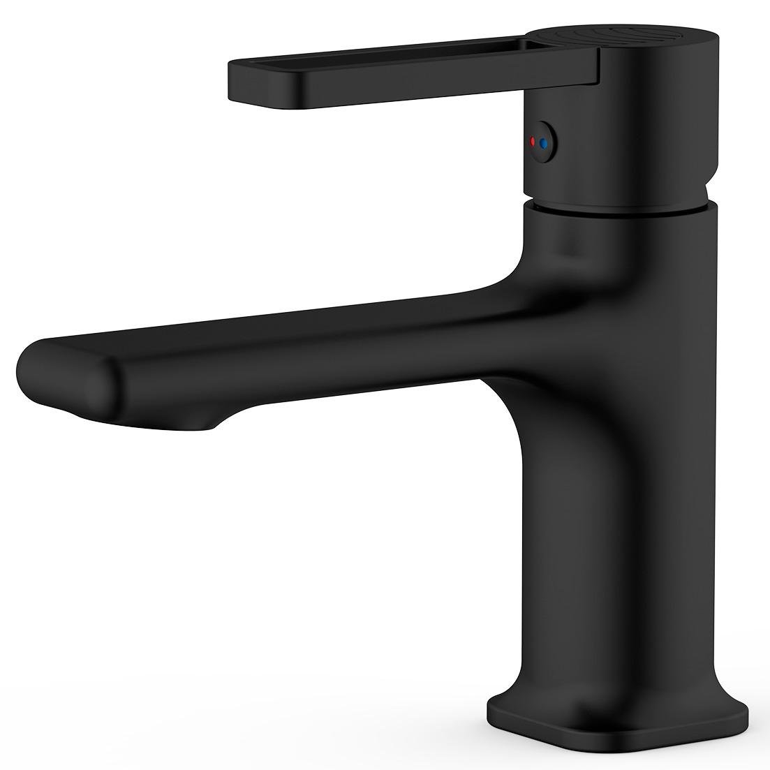 Смеситель для умывальника Q-tap Taurus QTTAU270BLM45660 однорычажный Черный (233721)