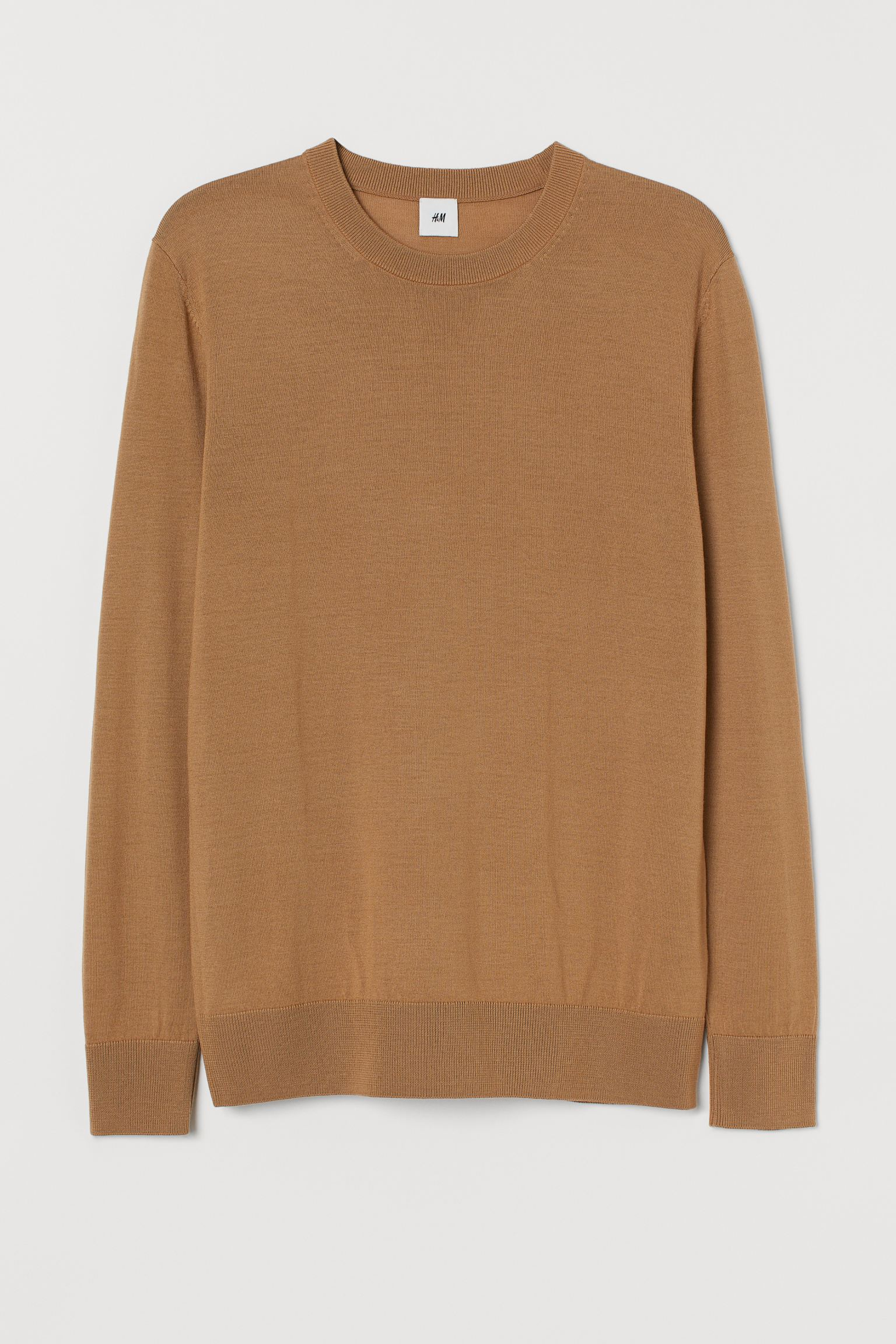 Свитер шерстяной M Светло-коричневый (8636442wer)