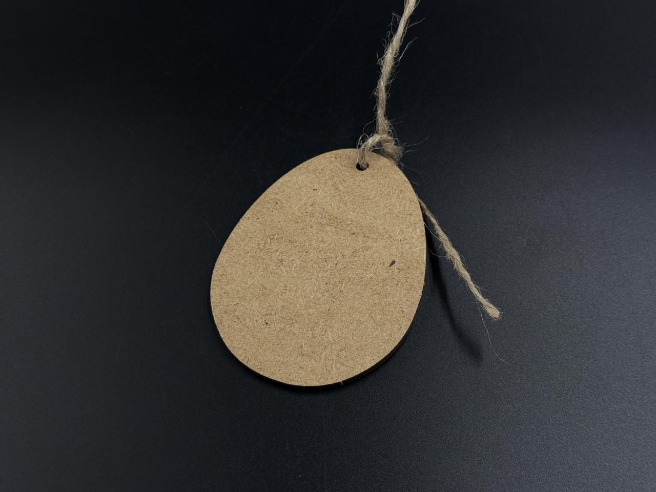 Заготівка-підвіска для рукоділля Пасхальне яйце з принтом паска зі свічкою під декупаж і розпис 8х6 см Різнокольоровий (XV-012) - фото 2 Заготівка-підвіска для рукоділля Пасхальне яйце з принтом паска зі свічкою під декупаж і розпис 8х6 см Різнокольоровий (XV-012) - фото 2