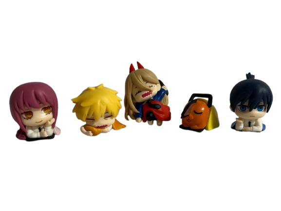 Детская игровая фигурка Макима Аки Хаякава Уважение Пауэр из аниме Chainsaw Man 5 шт. 5 см (1176)