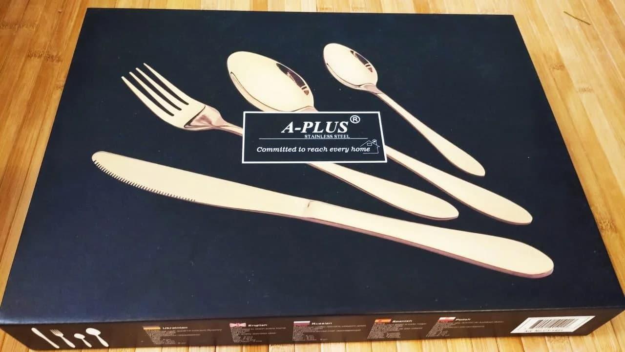 Набір столових пр. A-PLUS Rainbow Золото (1421) - фото 5 Набір столових пр. A-PLUS Rainbow Золото (1421) - фото 5