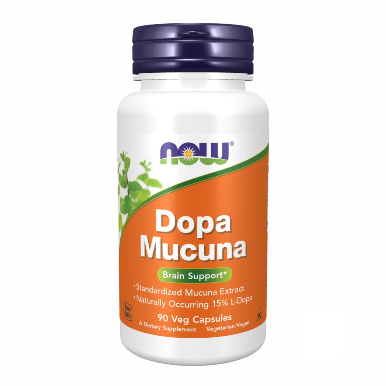 Добавка Dopa Mucuna NOW Foods L-Dopa для настроения/энергии и мозга 90 капсул