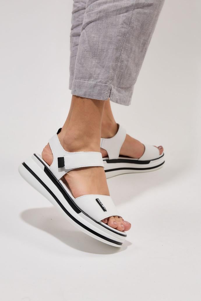 Босоніжки жіночі ALLSY шкіряні р. 40 Білий (195173) - фото 3 Босоніжки жіночі ALLSY шкіряні р. 40 Білий (195173) - фото 3