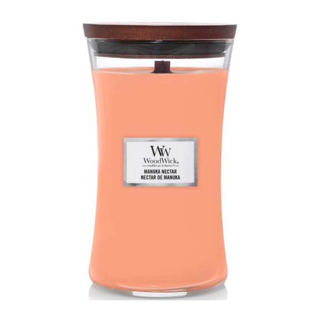 Свеча ароматическая Woodwick Large Manuka Nectar с персиком/медом/манго 609 г (5038581160320)