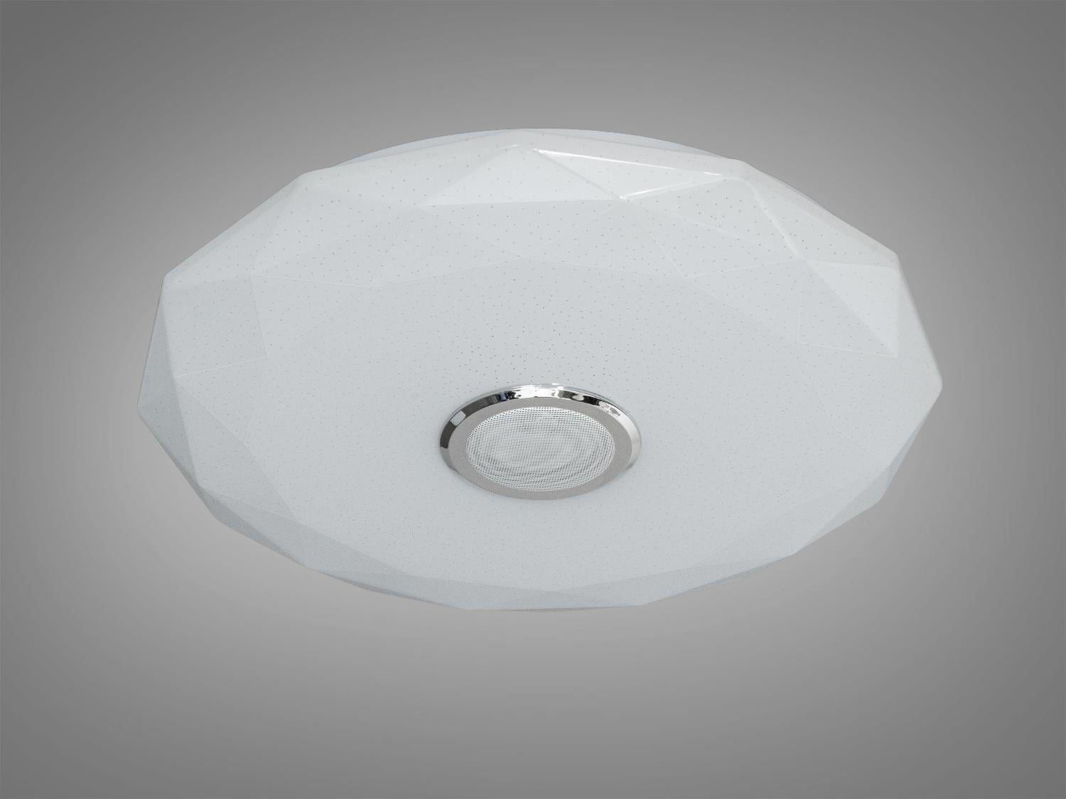 Люстра смарт LED RGB/MP3/TUYA/пульт 80 Вт Белый (DB-8303/500RGB+MP3+TUYA)