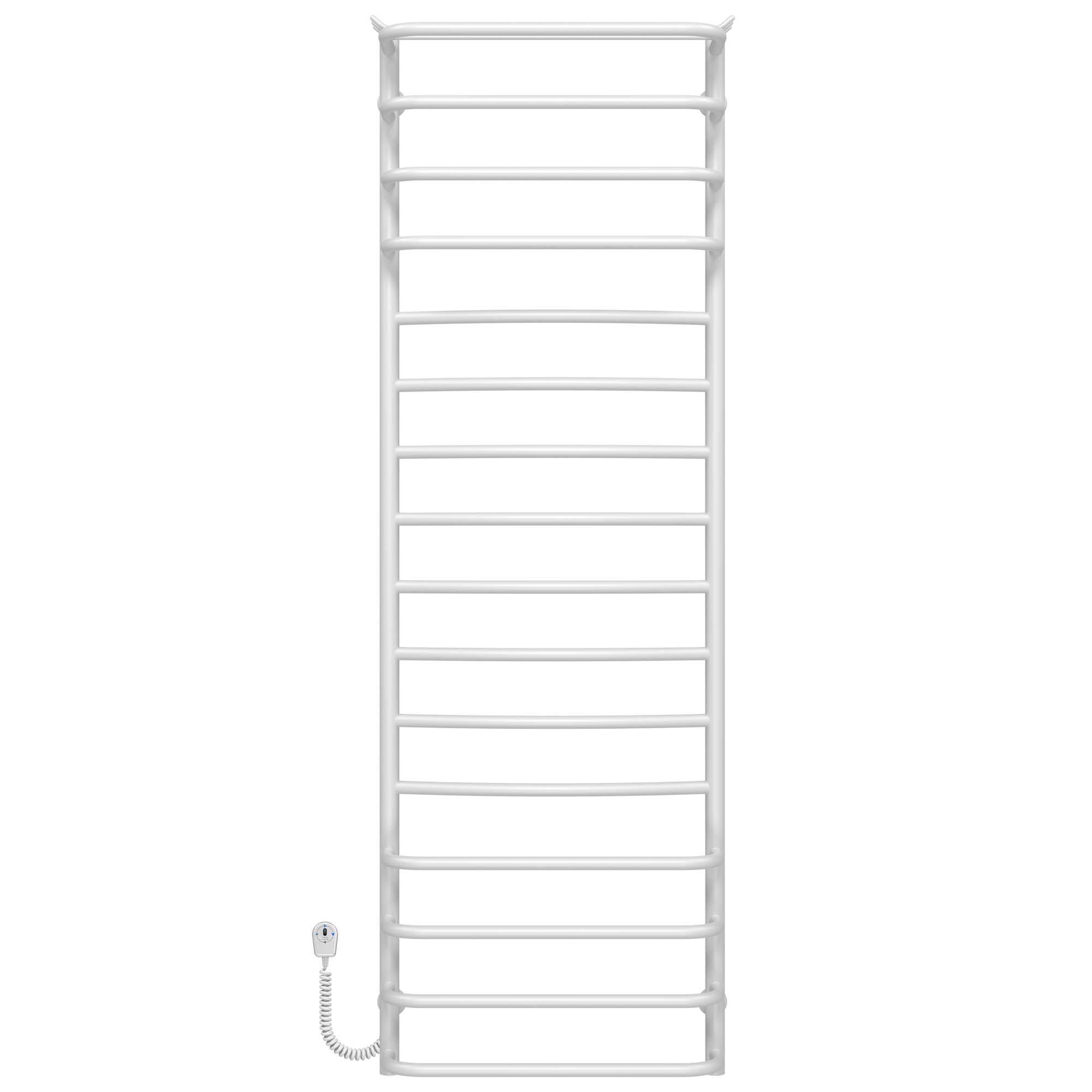 Полотенцесушитель электрический Deffi Юность П16 EF16 нержавеющая сталь 500х1600 мм Белый (C.YU.160.50.16.EWL5)