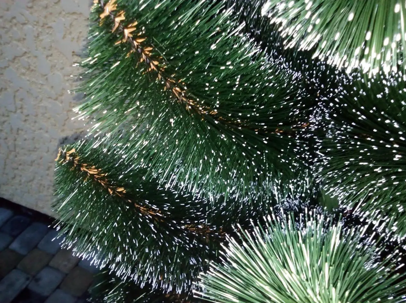 Штучна сосна з ПВХ та підставкою 2,3 м Темно-зелений/Білий (NYT15255) - фото 3 Штучна сосна з ПВХ та підставкою 2,3 м Темно-зелений/Білий (NYT15255) - фото 3