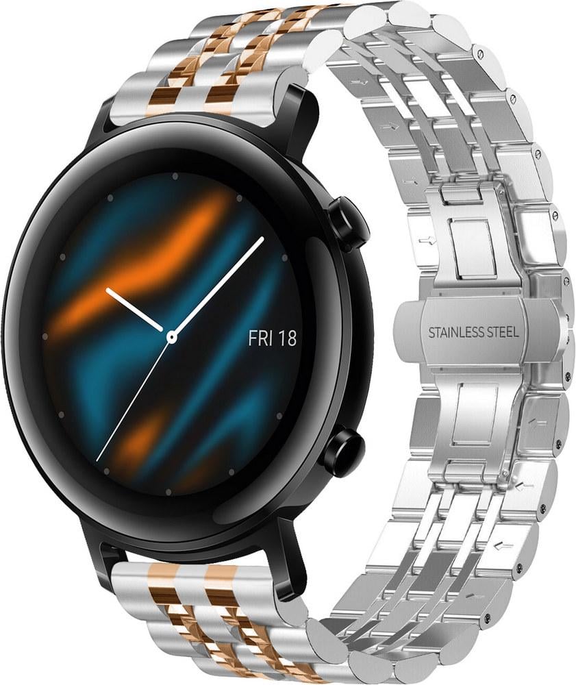 Браслет металлический Spinye Line для Huawei Watch GT 2 42 мм Silver Rose (29019-68)