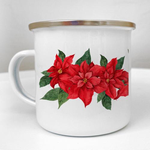 Кружка металлическая Camper Рождественник 250 мл (KRM_23NG033)