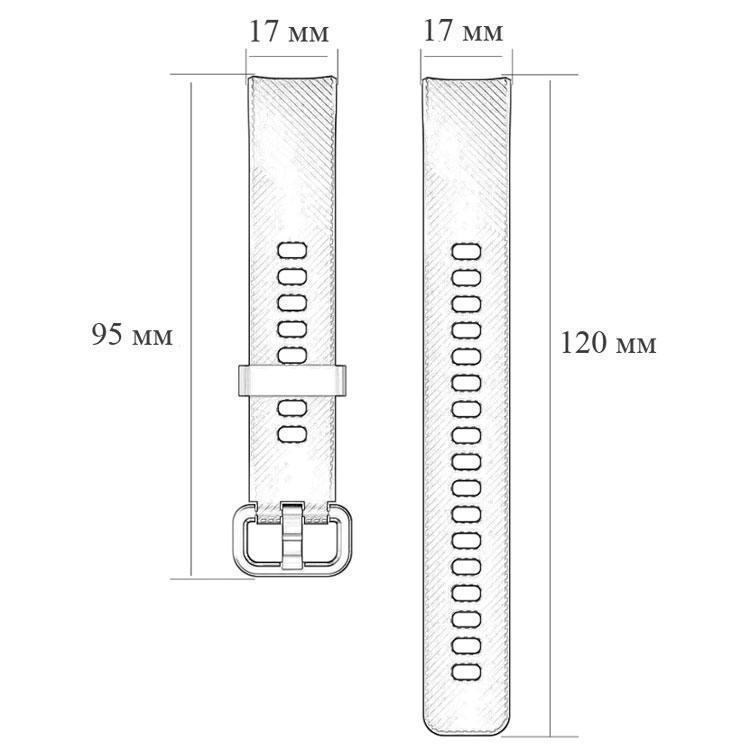 Силіконовий ремінець Primo для фітнес-браслету Huawei Honor Band 4/5 White (1057658863) - фото 6