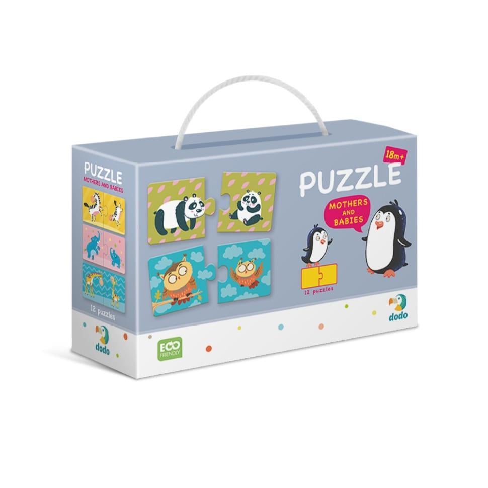 Пазл дитячий DoDo Мама і Малюк 2/3/4300150 2/3/412 пазлів по 2 ел (RLT9776)