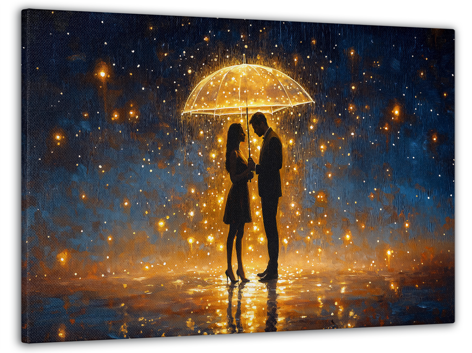 Картина на полотні Mako пара під парасолькою 60x100 см (MK10548)