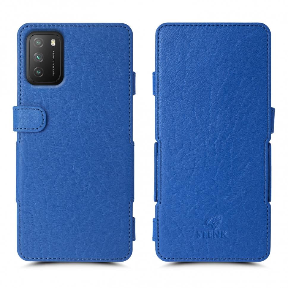 Чехол книжка Stenk Prime для Xiaomi Poco M3 Ярко-синий (68883)
