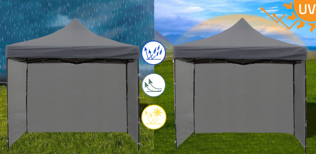 Павильон садовый Maltec 3 стены 3х3 м Серый (2166763814) - фото 10 Павильон садовый Maltec 3 стены 3х3 м Серый (2166763814) - фото 10