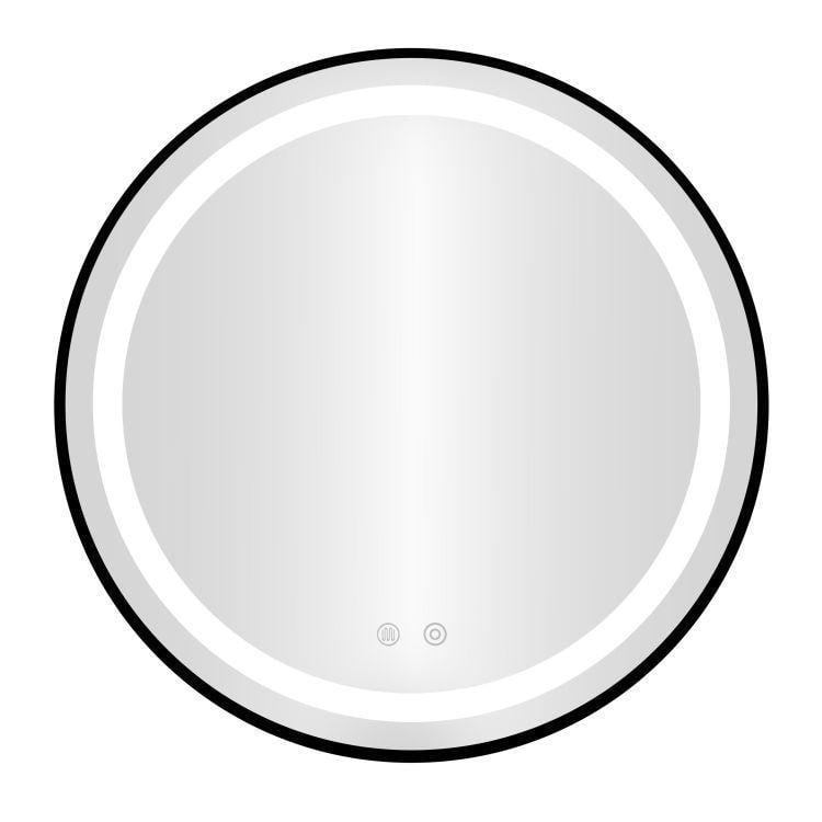 Зеркало настенное круглое ModernHome Anti-Fog с LED-подсветкой 80 см (5905817008667)