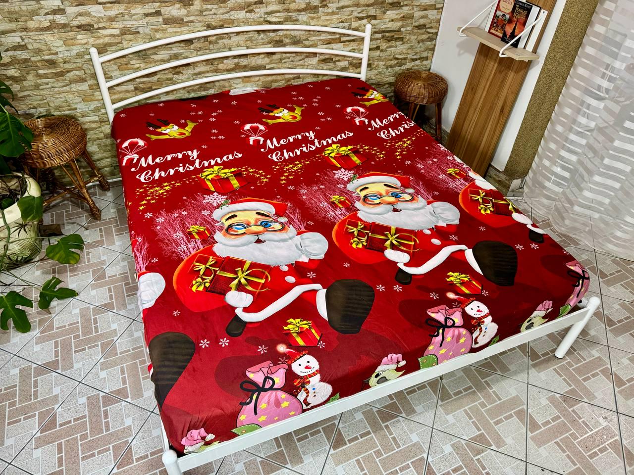 Простынь на резинке из сатина Новогодний 160х200 см (S-NY-2/WP/x160) - фото 6 Простынь на резинке из сатина Новогодний 160х200 см (S-NY-2/WP/x160) - фото 6