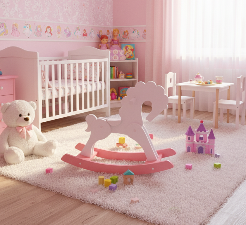 Лошадка качалка детская деревянная (1816275661)