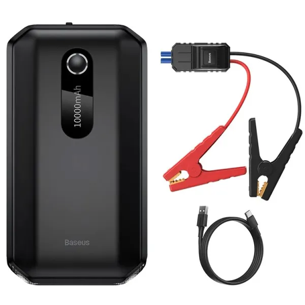 Пуско-зарядний пристрій BASEUS AIR Car Jump Starter Super Energy 3in1 12V 1000A з функцією павербанка 10000 mAh (erw-lri-a1e) - фото 2 Пуско-зарядний пристрій BASEUS AIR Car Jump Starter Super Energy 3in1 12V 1000A з функцією павербанка 10000 mAh (erw-lri-a1e) - фото 2
