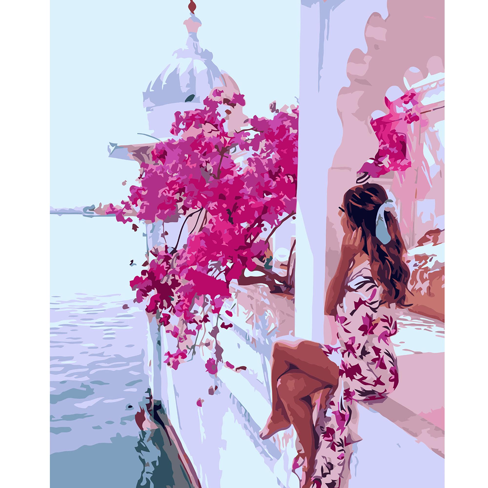 Картина по номерам Strateg Премиум Яркий отдых с лаком 40х50 см (VA-2987)