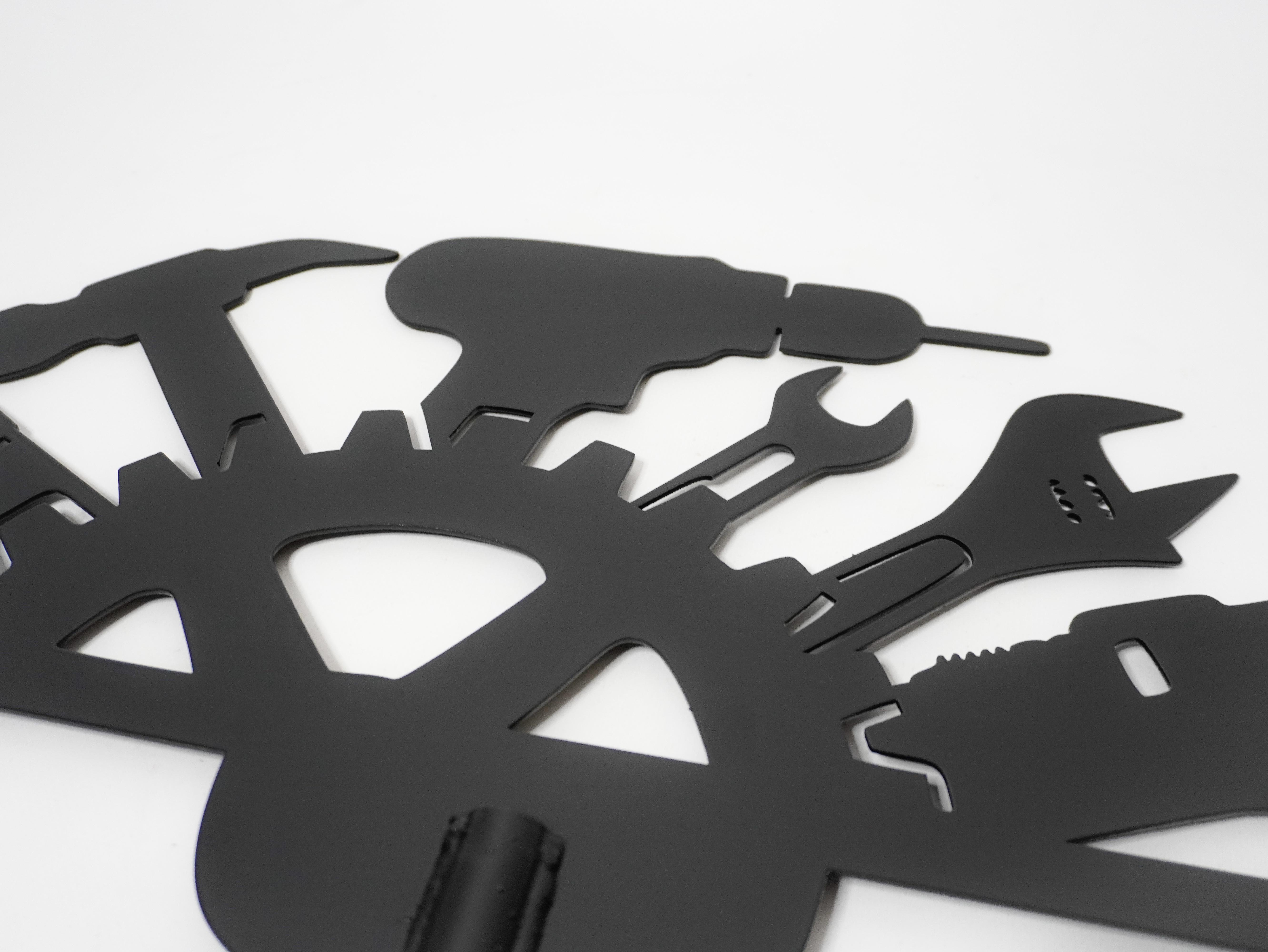 Флюгер на дах металевий Інструменти Чорний - фото 5 Флюгер на дах металевий Інструменти Чорний - фото 5