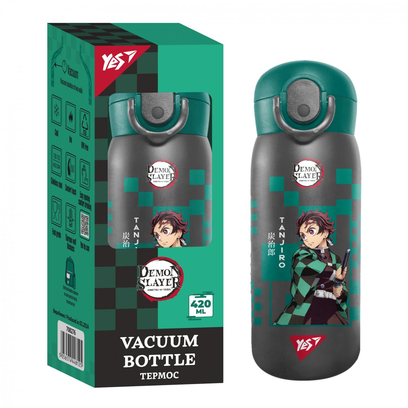 Термос Yes Demon Slayer 420 мл (708276) - фото 2