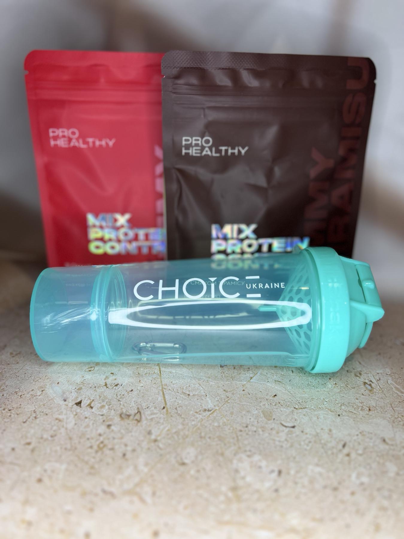 Коктейли для похудения и контроля аппетита Choice Mix Protein Control Yummу Tiramisu/Strawberry 145 г с шейкером (1+1+шейкер)