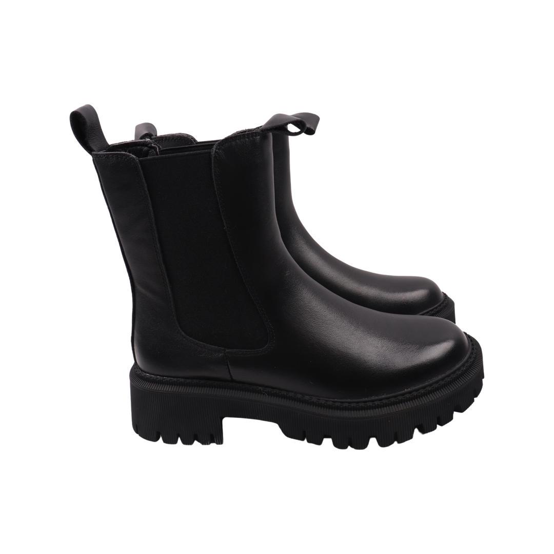 Ботинки женские Li Fexpert из кожи р. 37 Черный (1085-22DHC)