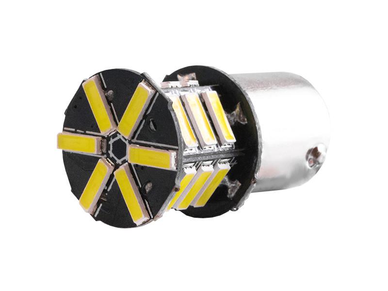 Автолампа светодиодная T25 P21W 1156 12 В SMD7014-21led Белый (2744)