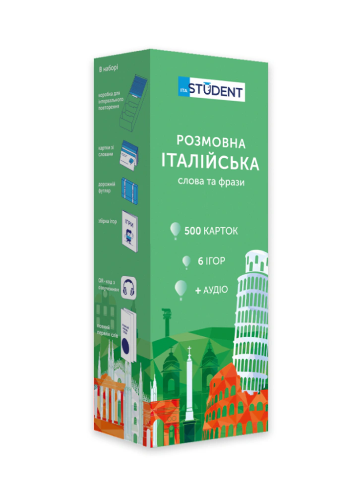 Книга English Student "Італійська 500 розмовна" 9789669773838