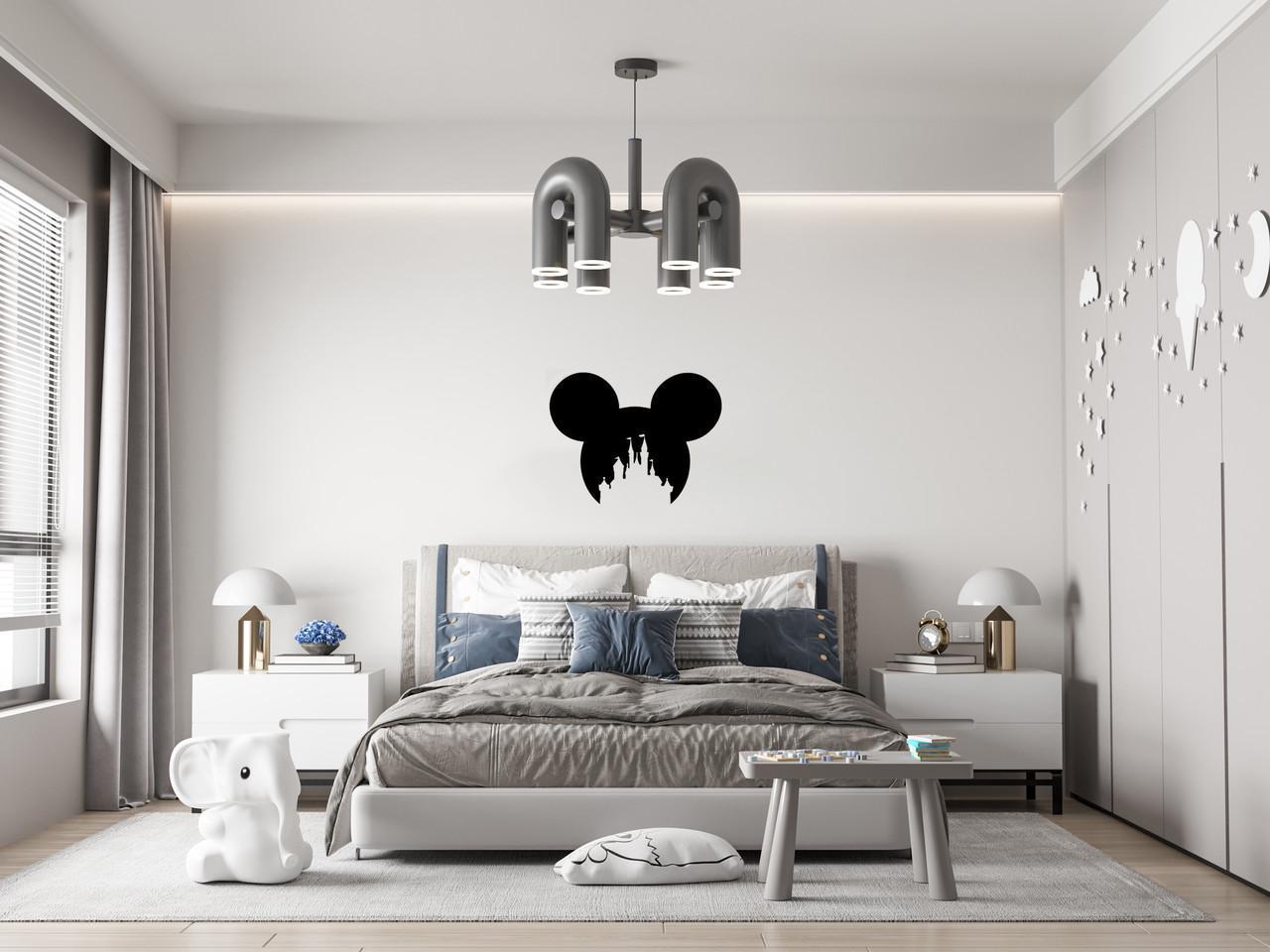 Декоративное панно на стену Upwood Decor Disney Mickey Mouse 27,8х25 см Black (1525209348)