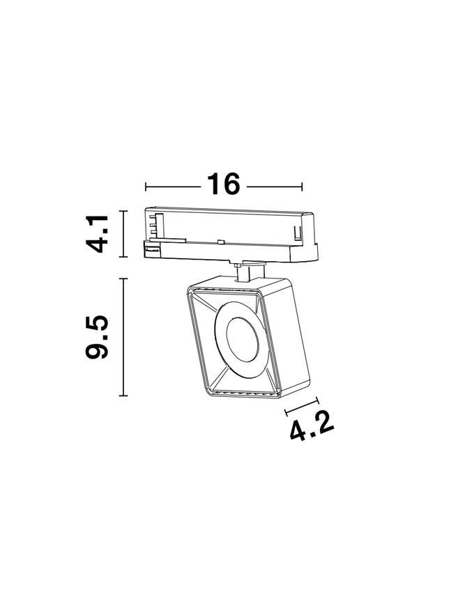 Прожектор трековый Nova Luce Roler (9011872) - фото 5 Прожектор трековый Nova Luce Roler (9011872) - фото 5