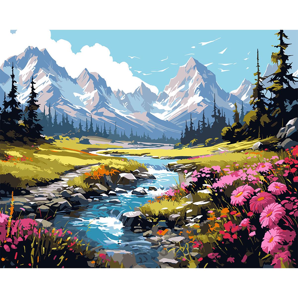 Картина по номерам Santi Горный ручей 40x50 см (Top-954750)