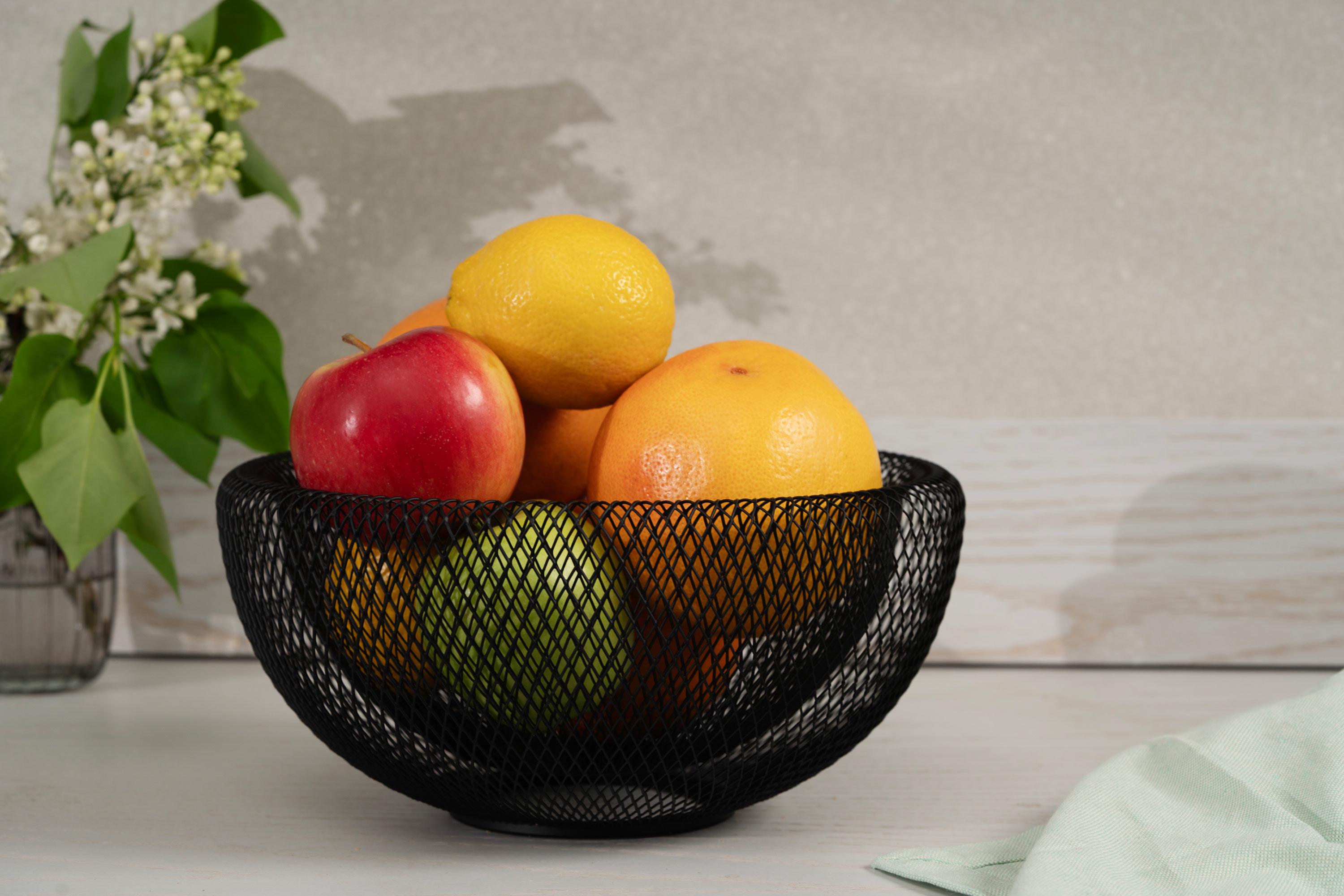 Фруктівниця металева Ardesto Midori 25х25х12 см Чорний (608415) - фото 4 Фруктівниця металева Ardesto Midori 25х25х12 см Чорний (608415) - фото 4