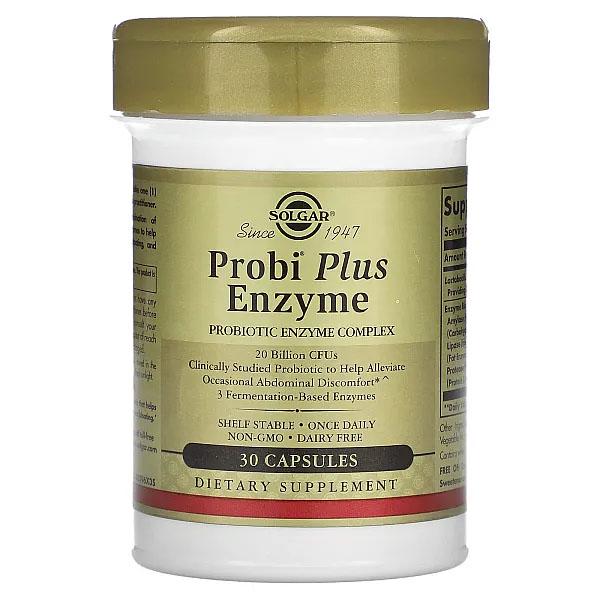 Пробиотик Solgar Probi Plus Enzyme/Probiotic Enzyme Complex 20 Billion CFUs 30 капс. (28351666)