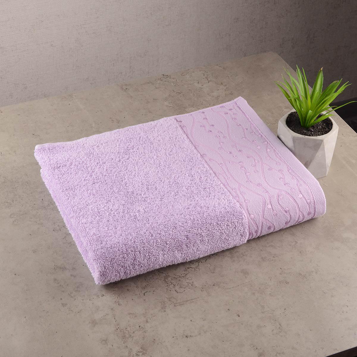 Махровое полотенце GM Textile Grek 50х90 см Сиреневый
