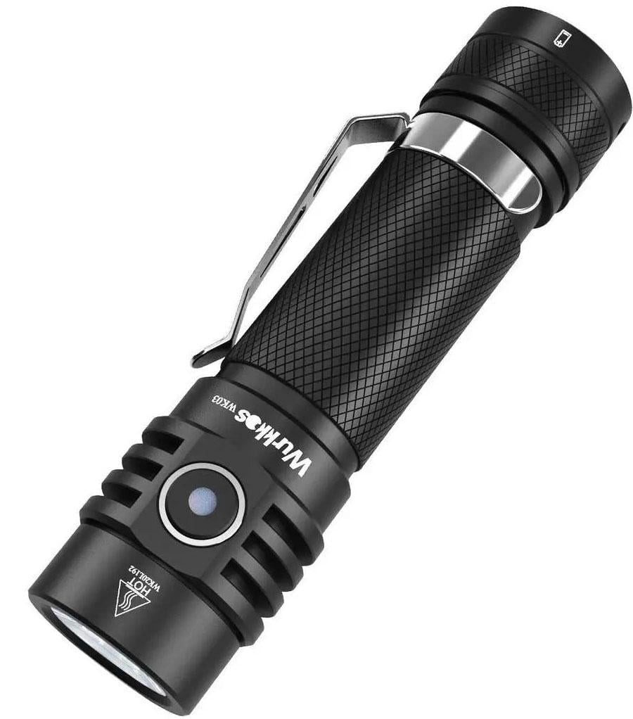 Ліхтар ручний Wurkkos WK03 18650 3000mAh Black
