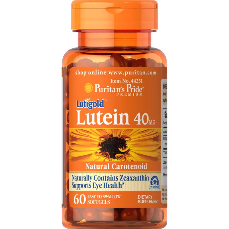 Натуральная добавка Puritan's Pride Lutein 40 мг with Zeaxanthin 60 капс. (6615)