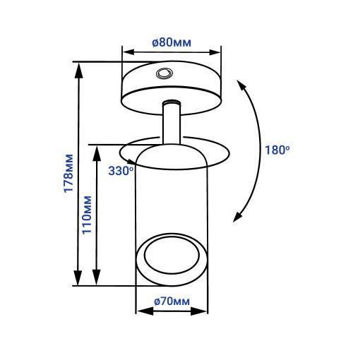 Светильник точечный Feron ML318 под лампу GU10 Белый (40150) - фото 4 Светильник точечный Feron ML318 под лампу GU10 Белый (40150) - фото 4