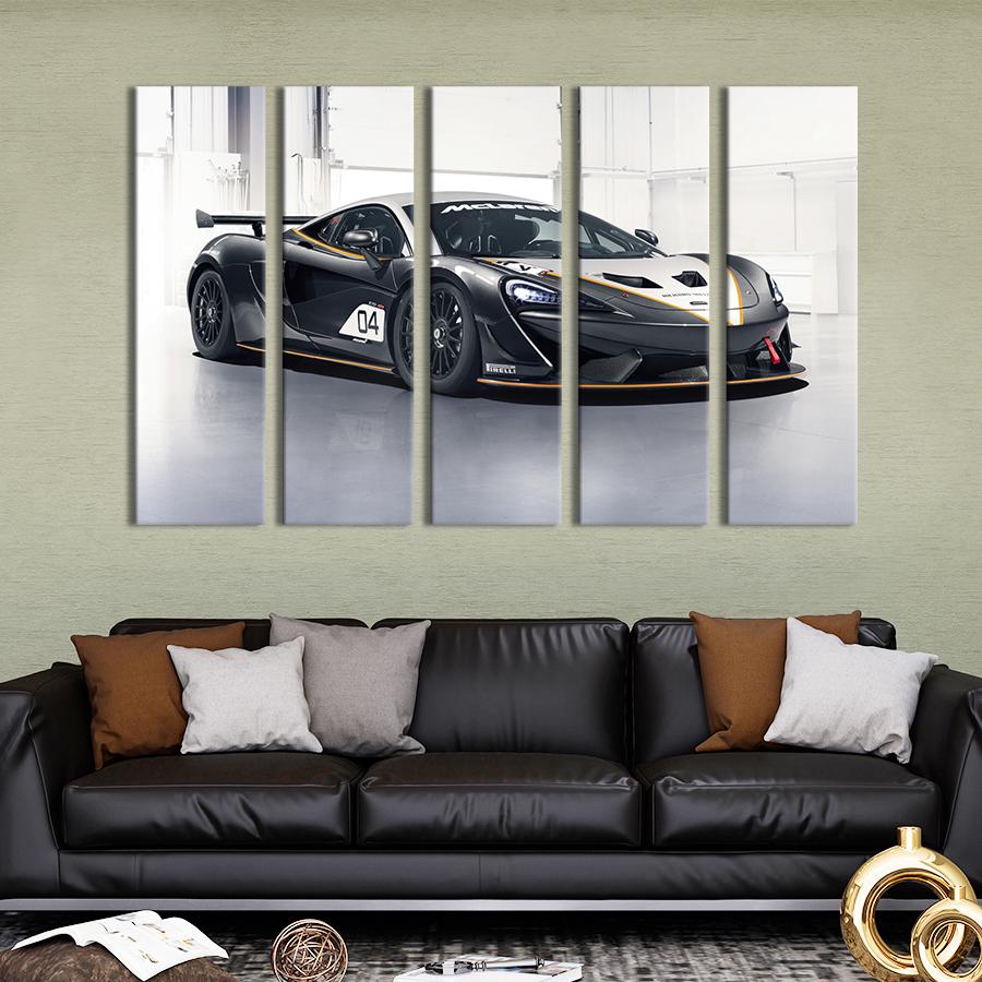 Картина на холсте Спорткар McLaren 570S GT4 87x50 см (1353-51)