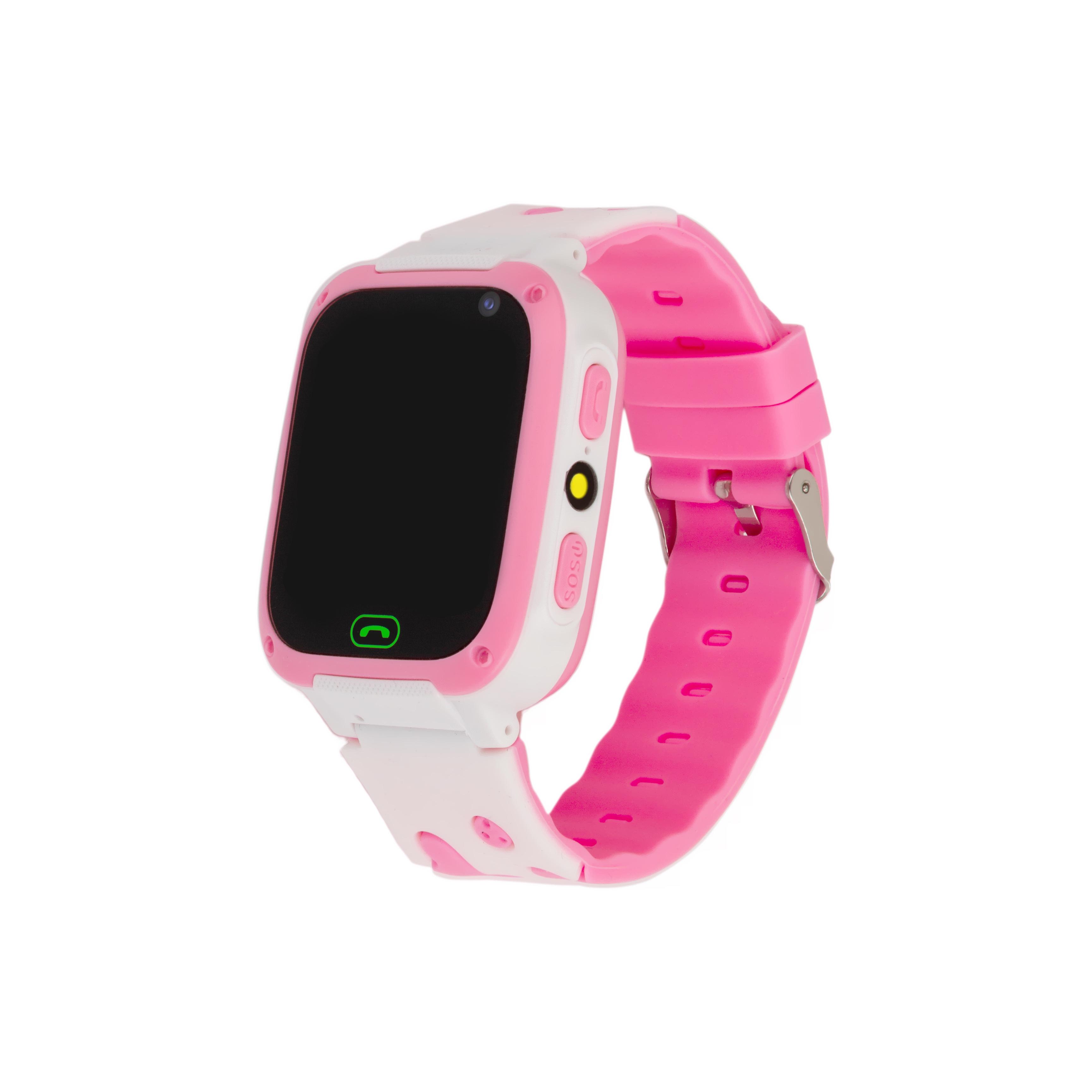 Детские телефон-часы с трекером ATRIX iQ2300 IPS Cam Flash Pink