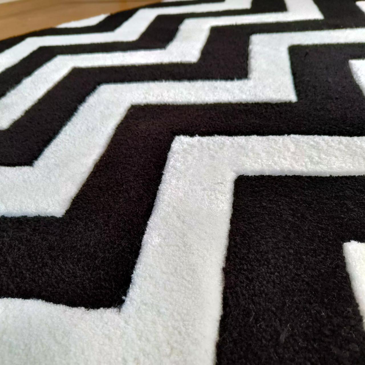 Ковер ручной работы Геометрия 100х100 см - фото 3 Ковер ручной работы Геометрия 100х100 см - фото 3