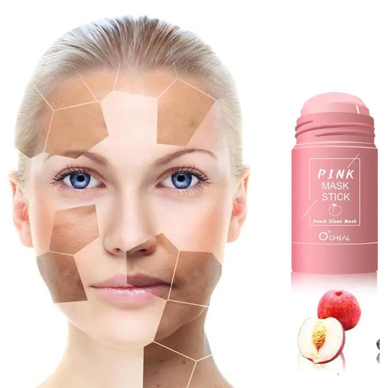 Маска стік для глибокого очищення та звуження пор обличчя PINK Stick Mask з органічною глиною 40 г - фото 2