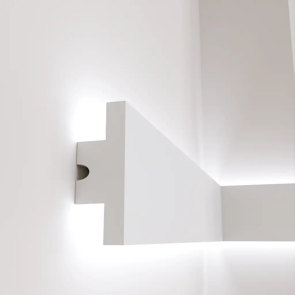 Молдинг полимерный Tesori KD 502 для LED освещения 120x29x1150 мм (25336257)