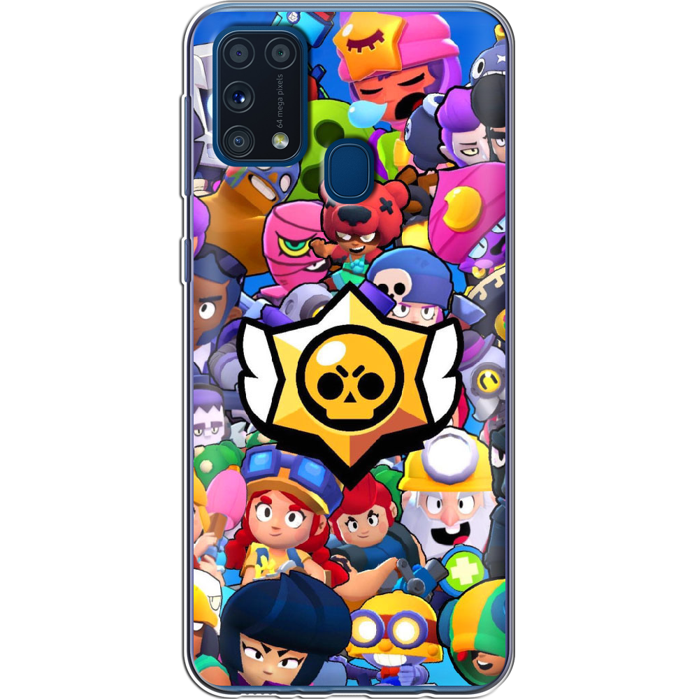 Чехол Boxface Samsung M315 Galaxy M31 Brawl Stars Прозрачный силикон (39091-up2389-39091)