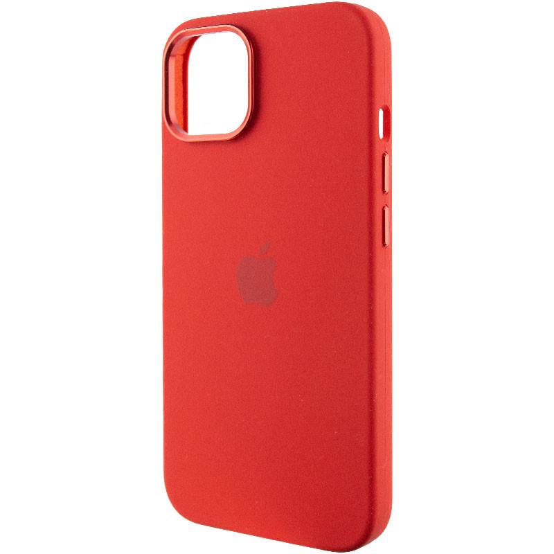 Противоударный чехол Silicone Case Metal Buttons (AA) для Apple iPhone 12 Pro Max (6.7") Красный / Red - фото 3