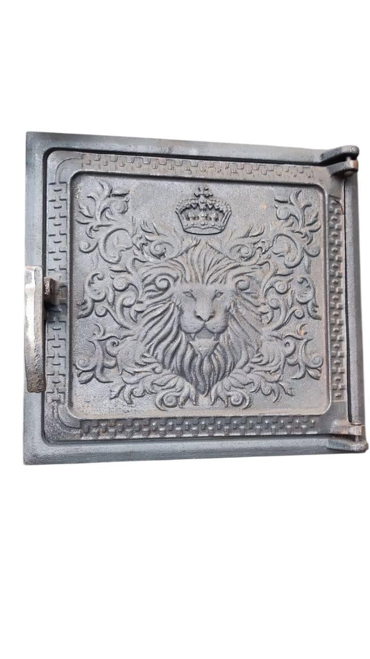 Двері чавунні топкові Лев 260 х 240 мм (28496246)