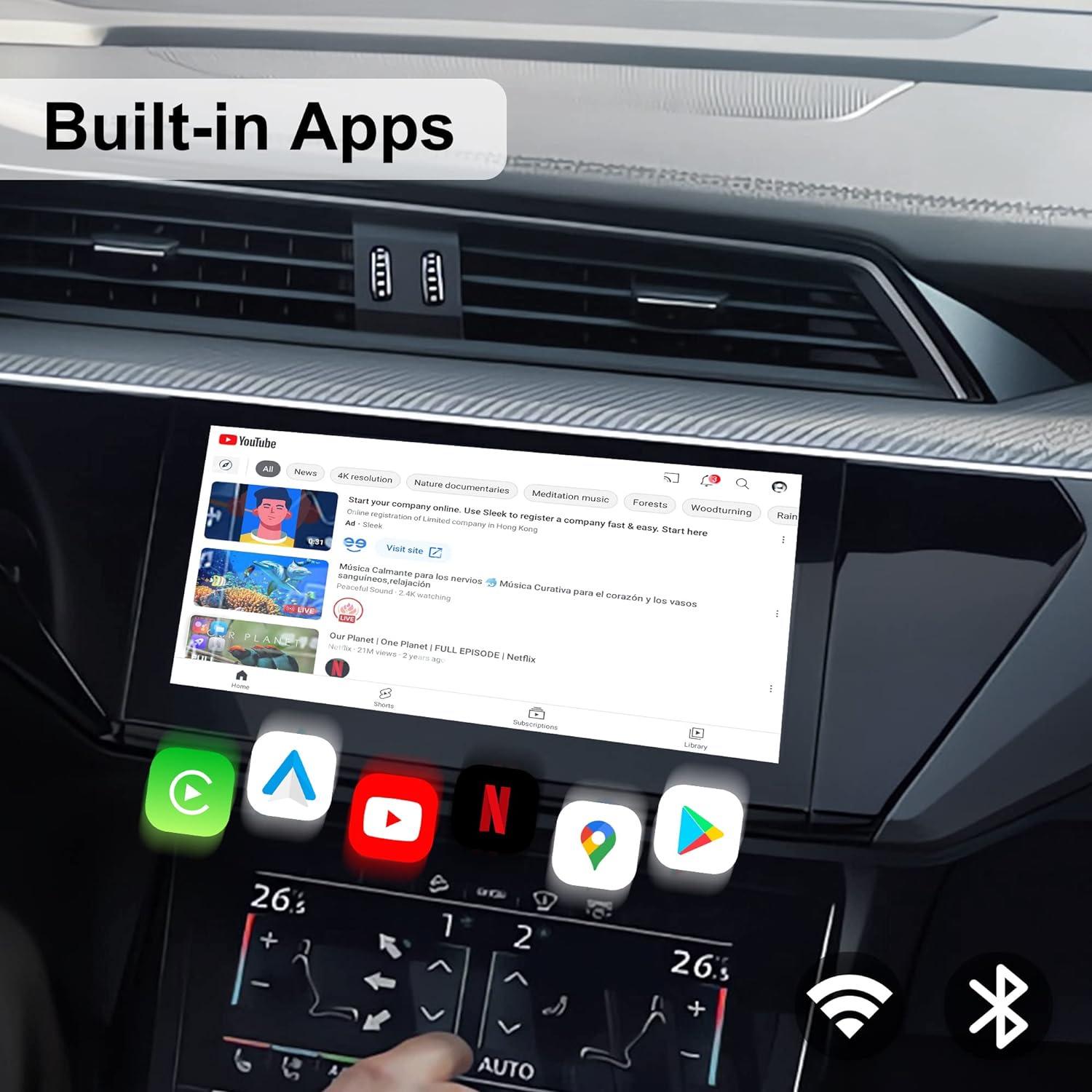 Видеобокс мультимедийный MMB MAX 2.0 с беспроводным адаптером CarPlay выход HDMI - фото 4